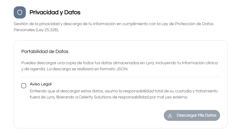 Privacidad y protección de datos en Lyra